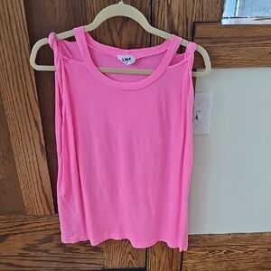 LNA Pink Sleeveless Cotton Top Size LARGE (worn once)